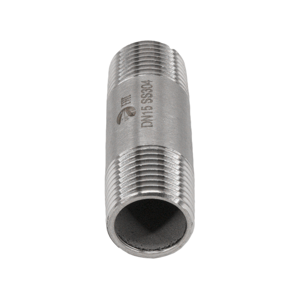 Бочонок (ниппель) Н-Н DN 1/2", PN16, нерж. сталь AISI304