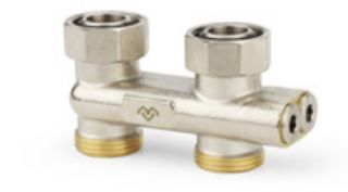 Узел нижнего подключения прямой 3/4"EK x 3/4"EK перекрестный Varmega