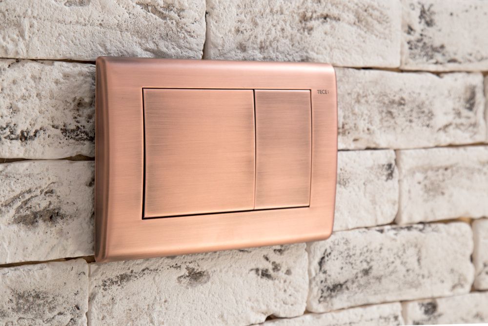 Клавиша TECEplanus, 2 клавиши, состаренная медь