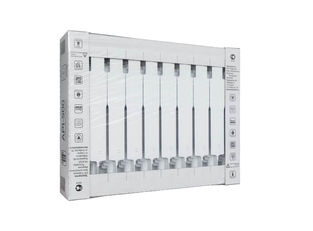 Радиатор алюминиевый 500/90 10 секций Теплоприбор