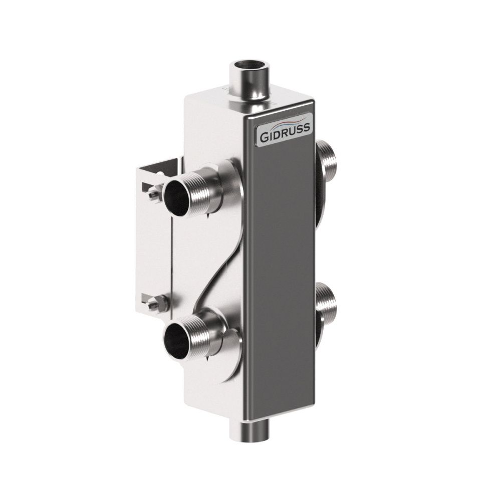 Гидрострелка GRSS-40-20 (Pmax=40 кВт, G 1", Qmax=1,7 м3/ч) GIDRUSS