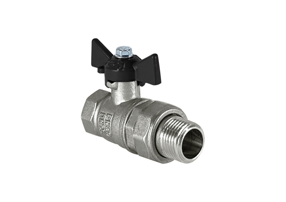 Кран со сгоном НВ N/P59  3/4" бабочка Valfex