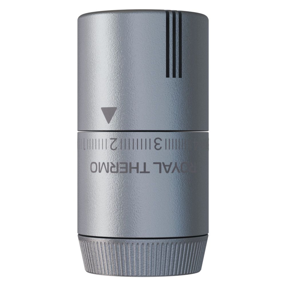 Термоголовка  жидкостная Design М30х1,5 (серебристый) Royal Thermo