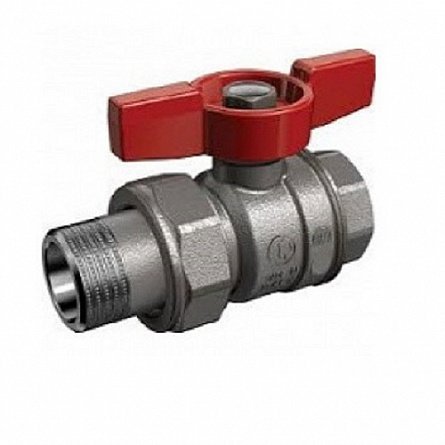Кран со сгоном НВ 1 1/4" бабочка Gekon