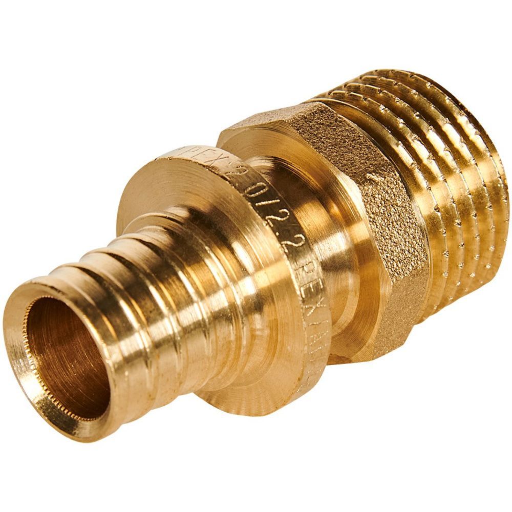 Муфта переходная 16-1/2 НР латунь Rommer