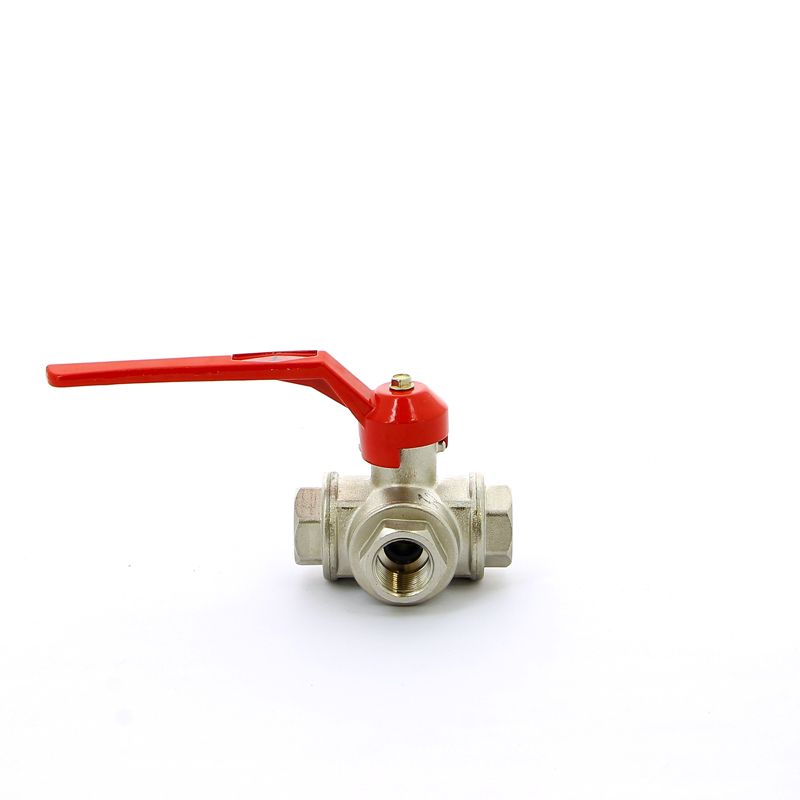 Кран шаровый трехходовой тип "Т" 1/2"  стандарный проход (рычаг) itap