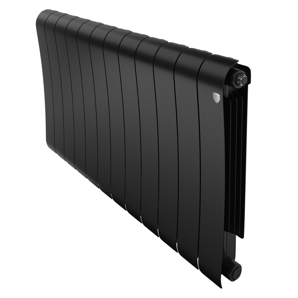 Радиатор биметаллический Infinity Noir Sable 500/87 12 секции (черный) Royal Thermo