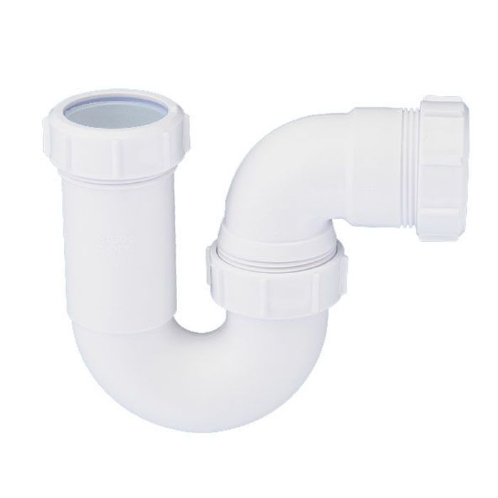 Сифон трубный P-образный (40х40мм) без выпуска DN40мм McAlpine