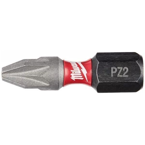 Бита для шуруповерта  Shockwave PZ2 25мм , Milwaukee (1 шт)