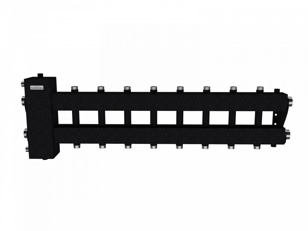 Балансировочный коллектор BM-150-9DU, до 150 кВт Gidrus