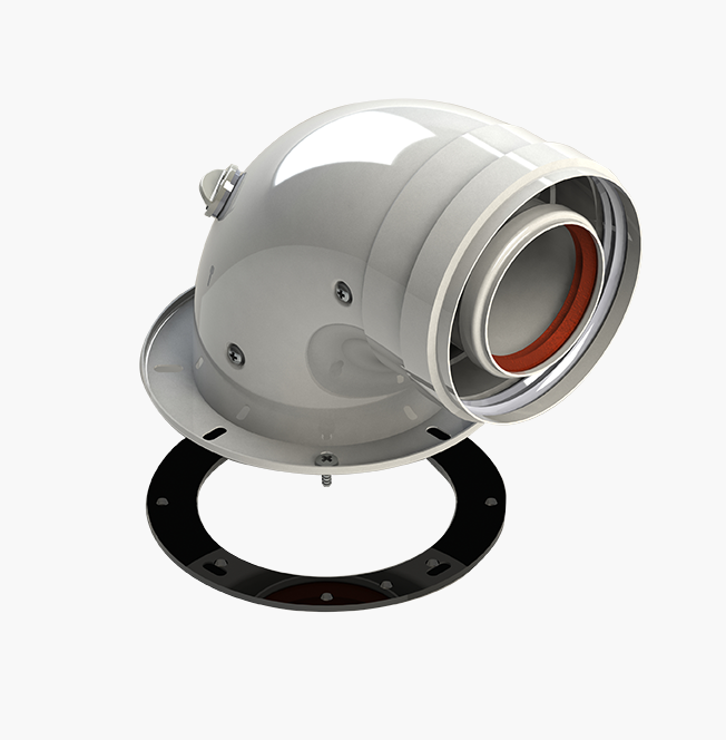 Колено подключения коаксиальное DN60/100 (Bosch/Buderus)