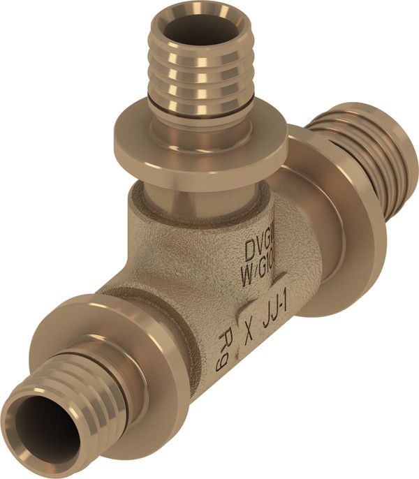 Тройник 25-32-25 бронза TECE