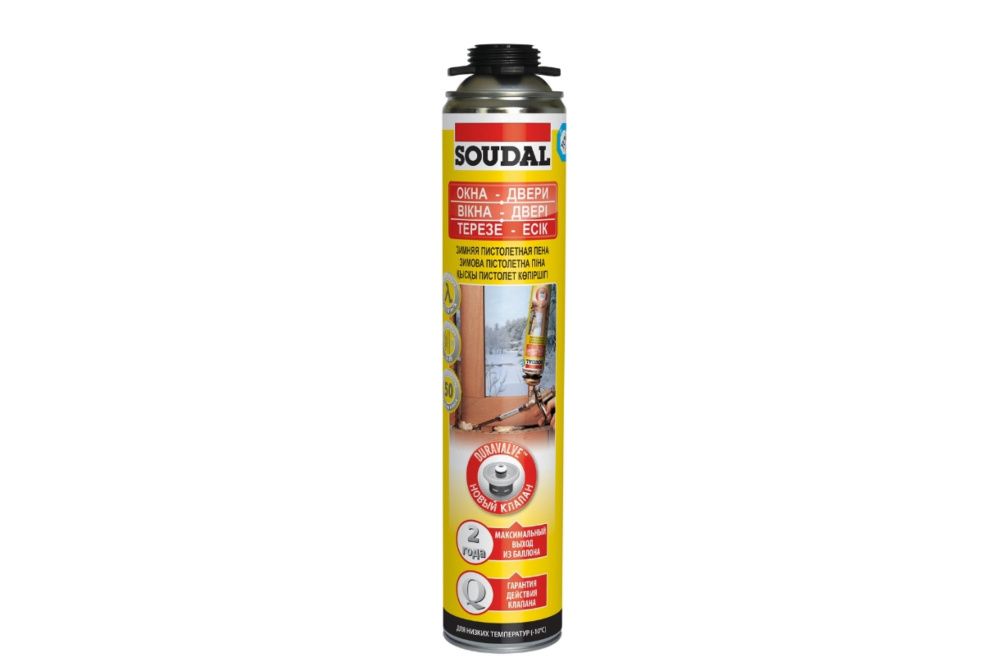 Пена монтажная SOUDAL Yellow 750 мл. ЗИМНЯЯ