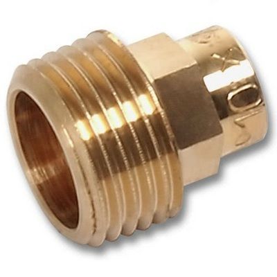 Муфта переходная НР-пайка 15х1/2" медная Sanha