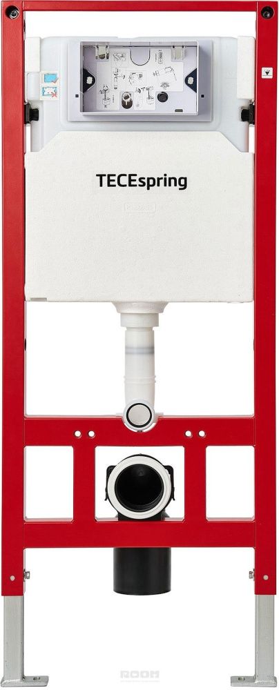 Комплект TECEspring, панель смыва с круглыми кнопками Хром глянцевый