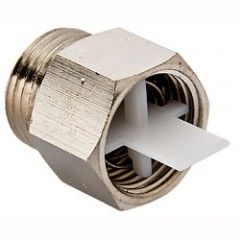 Клапан обратный 3/8 никелированный для воздухоотводчика (TIEMME)