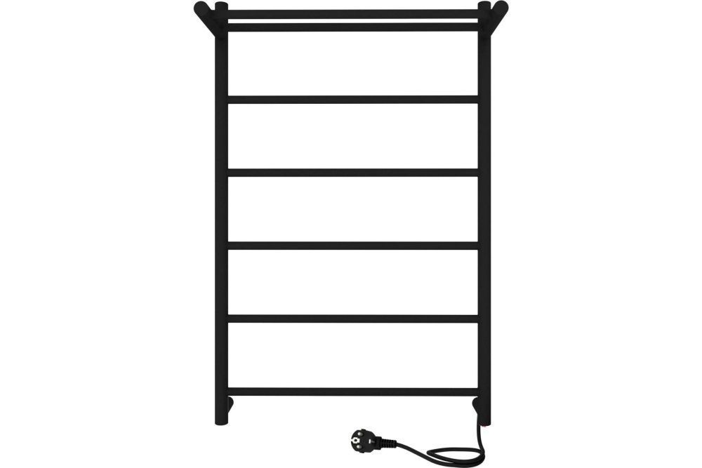 Полотенцесушитель электрический Line с полкой 80/50, скрытый провод, универ. подкл.,  INDIGO