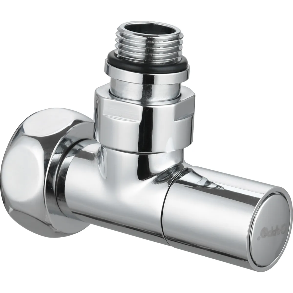 Кран для полотенцесушителей угловой хром 1/2х3/4" ВН ( 2 шт) Gappo