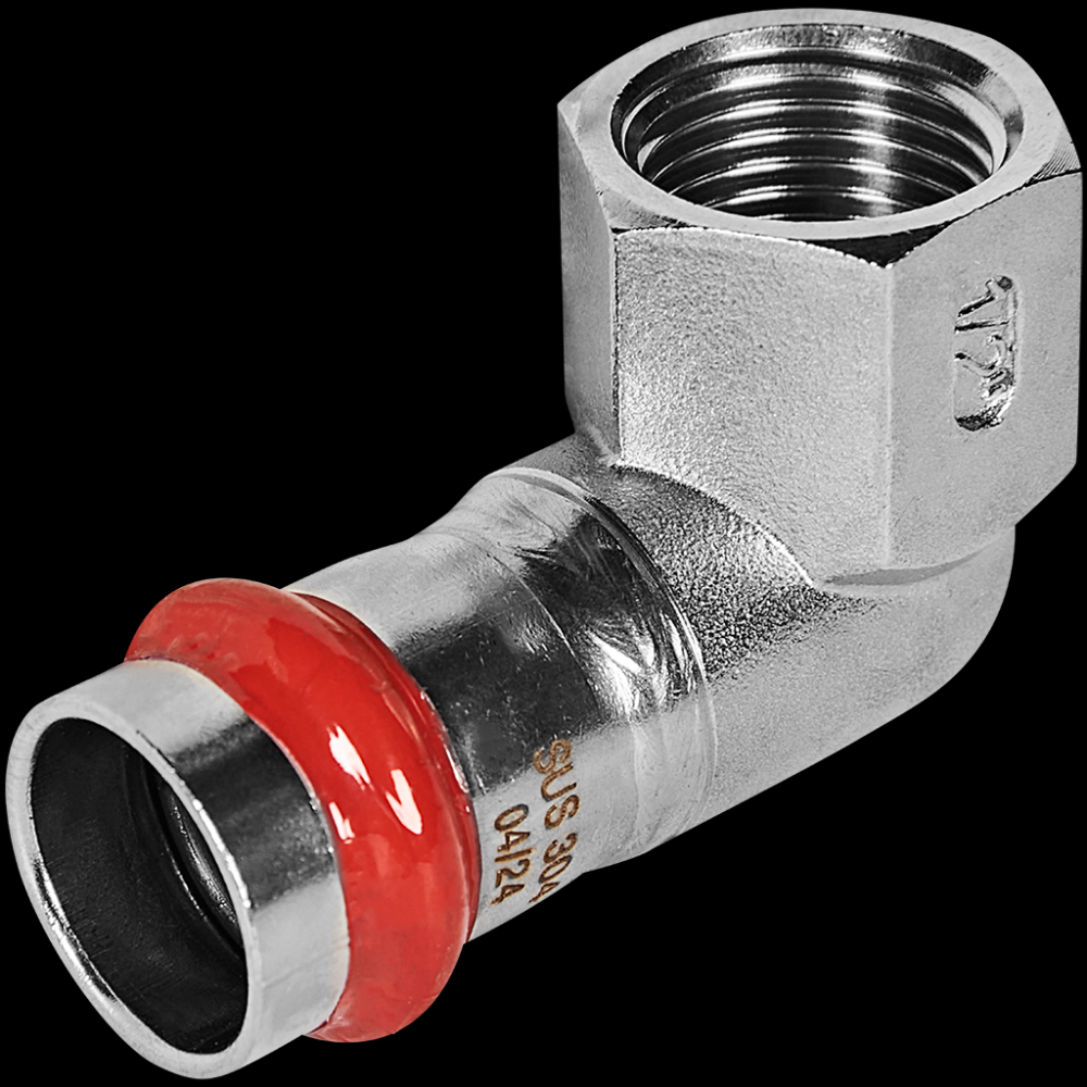 Отвод 18х1/2 ВР нерж. Rommer