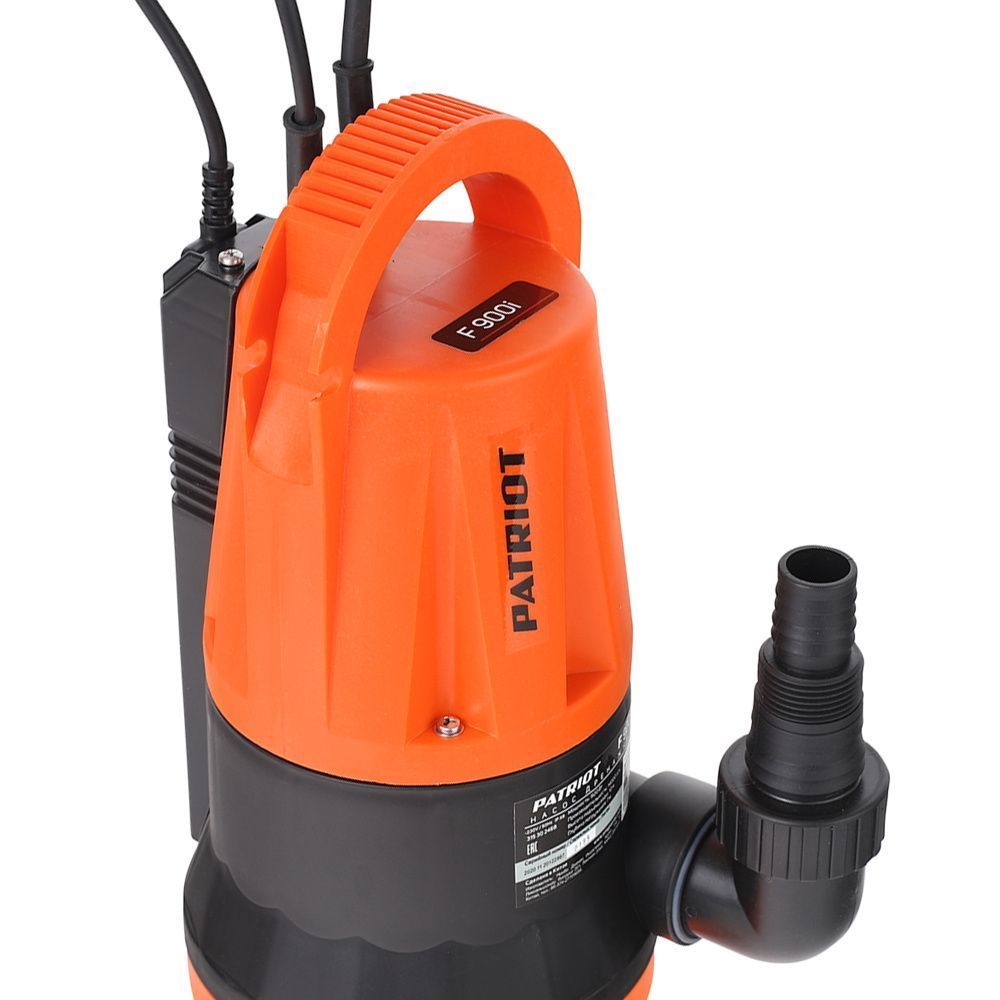 Насос дренажный F 900i, для грязной воды, встроенный поплавок, 920 вт, 14000 л/ч PATRIOT