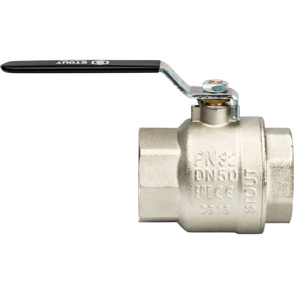 Кран шаровой полнопроходной ВВ 2" (рычаг) STOUT (ГОСТ)