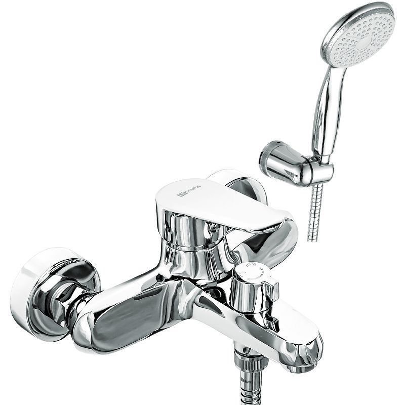 Смеситель для ванны POINT (с лейкой и шлангом) хром LEMARK