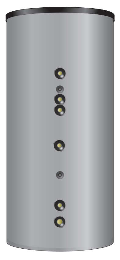 Водонагреватель для бытовой воды, EBS-PU 200 л. эмаль, с изоляцией (гар. 8 лет) Huch