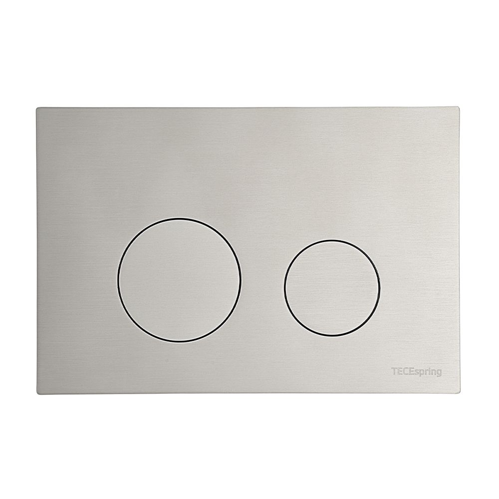 Панель смыва TECEspring loop (круглые клавиши) нерж.сталь, сатин, с покрытием против отпечатков