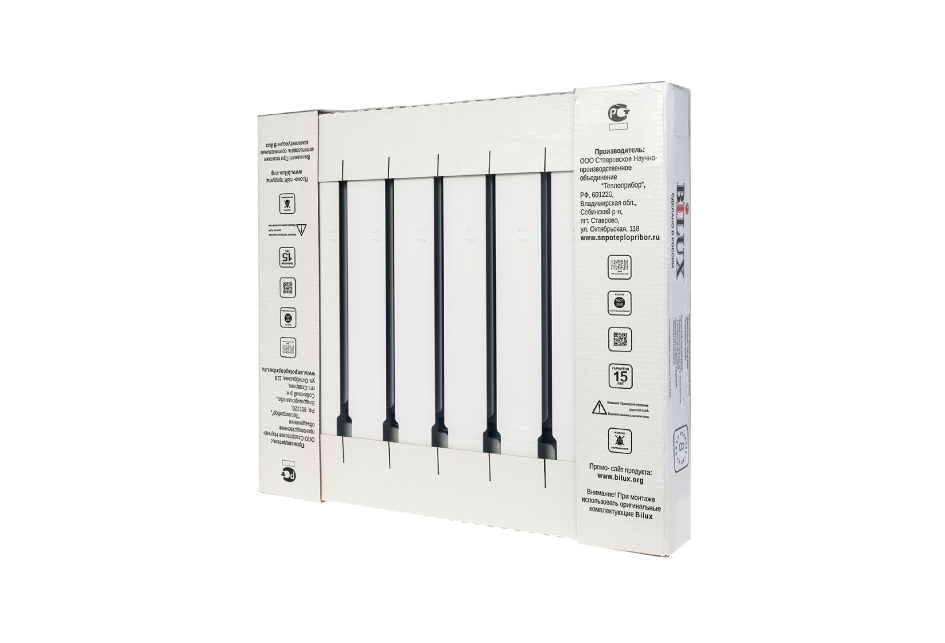 Радиатор биметаллический Bilux pluse-R 500 (175 Вт)  8 секций