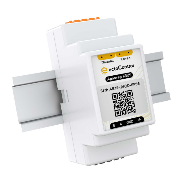 Адаптер eBus, DIN, RS485 (Modbus) ectoСontrol