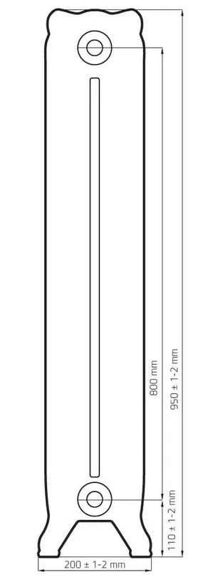 Радиатор чугунный Радимакс WINDSOR 800 (цена за секцию)  