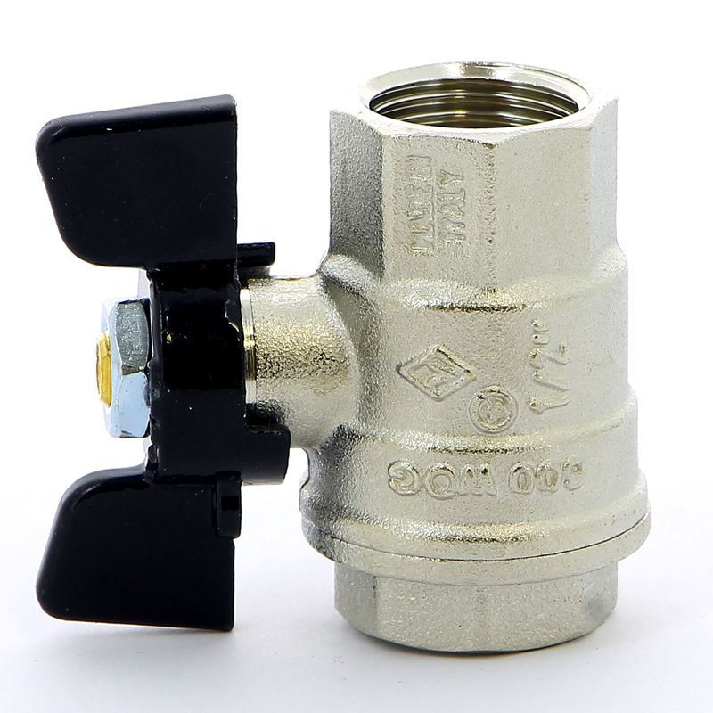 Кран шаровой усиленный ВВ  1/2" (бабочка) Bugatti