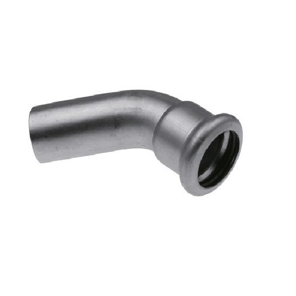 Отвод ниппельный Inox press 28х45* нерж. KAN-Therm