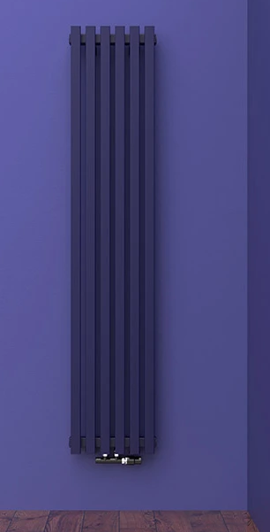 Радиатор QUADRUM 40 V 1750- 5 R RAL 1M183SN026 серый темный металлик муар