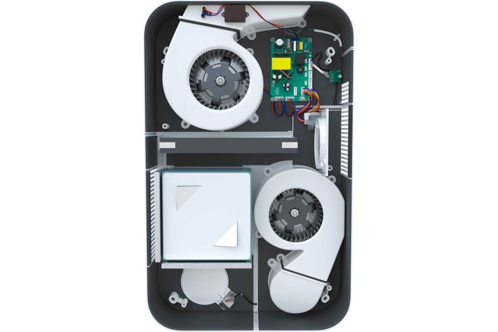 Настенная приточно-вытяжная установка ERW-150X.P Funai (с рекуператором, белый)