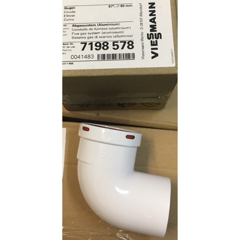 Колено дымохода 90° D=80 VIESSMANN