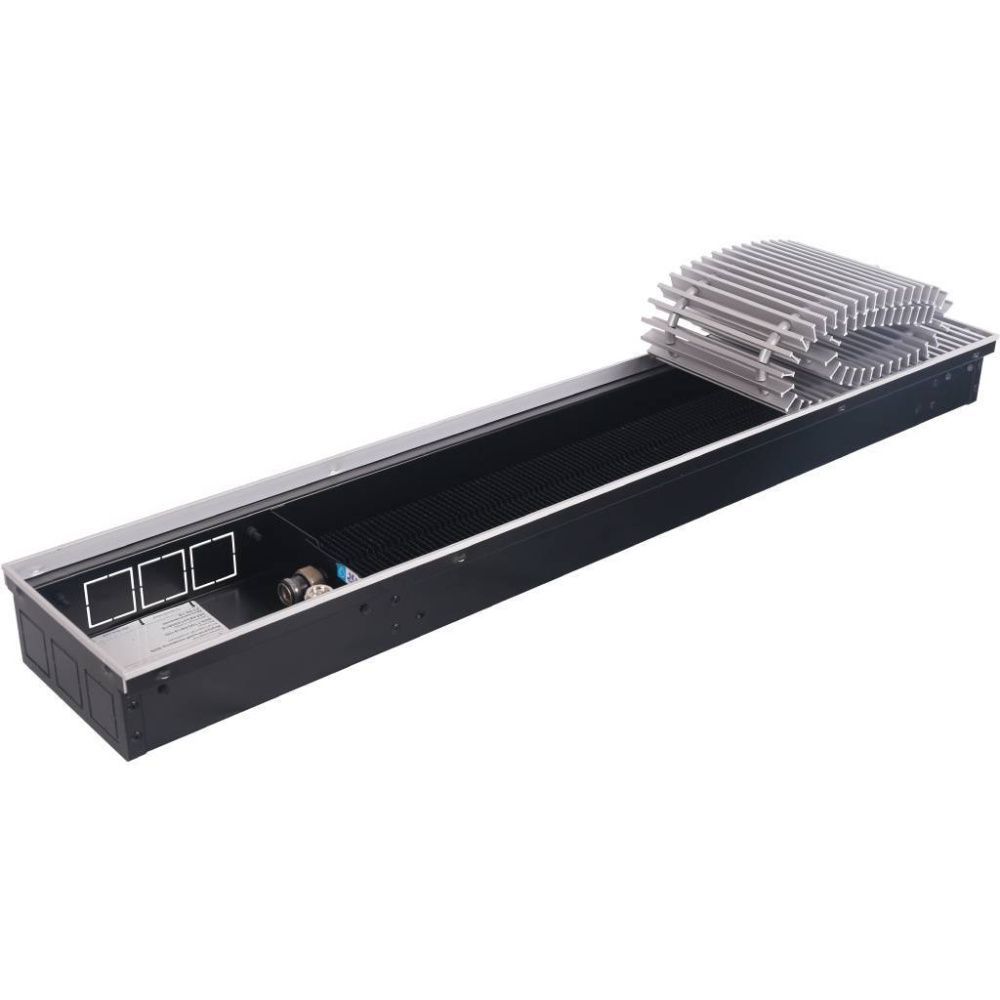 Конвектор внутрипольный SCN 80.190.1000 (решетка серебро), STOUT