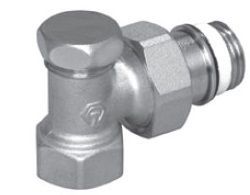 Вентиль запорный тип IG/N 1/2"х1/2" угловой Rossweiner