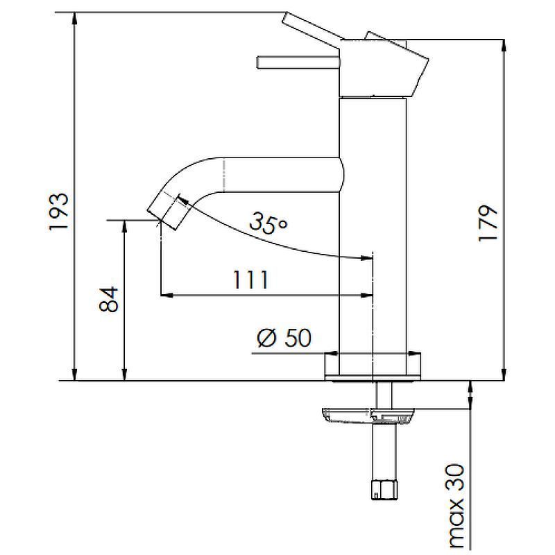 Смеситель для раковины X Style золото глянцевое Remer, в наличии