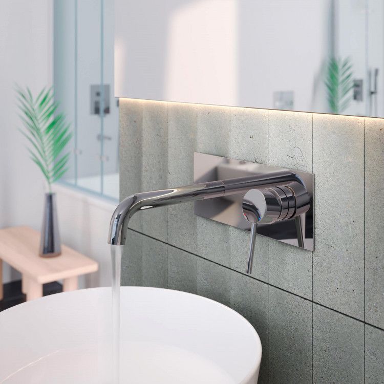 Смеситель для раковины скрытого монтажа VENTAS R совместный, хром, BERGES