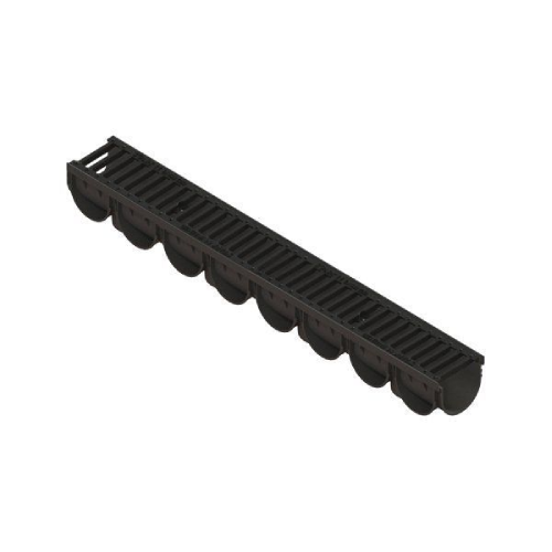 Лоток водоотводный S'park ЛВ-10.14.10-ПП с решеткой щелевой чугунной кл.С (к-т)