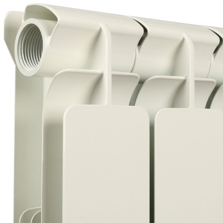 Радиатор алюминиевый STOUT Bravo 500 10 секций белый боковое подключение RAL9010