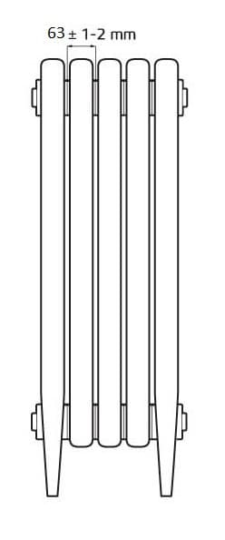 Радиатор чугунный Радимакс LOFT 500 (цена за секцию)																