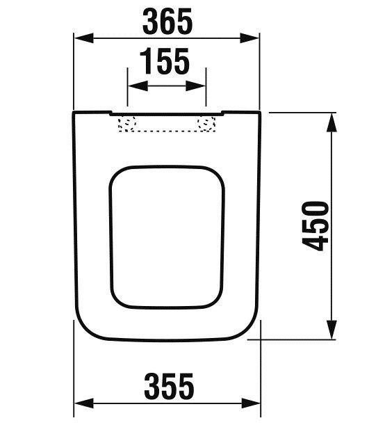 Комплект унитаза подвесного с крышкой PURE, JIKA ((8204230000001 / 8.2042.3.000.000.1)+(8.9342.2.300.063.1))