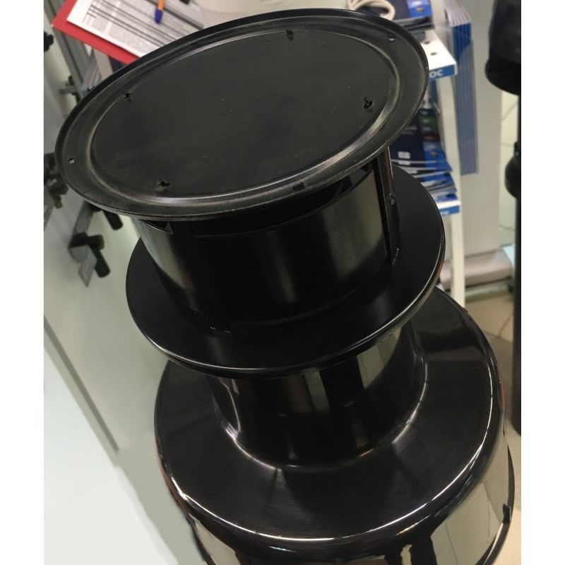 Проход параллельный через кровлю 80/80 черный Проход параллельный через кровлю 80/80 черный