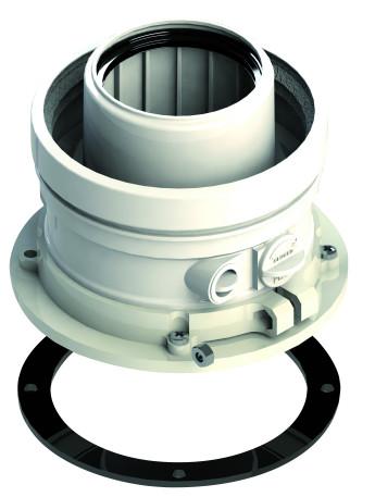 Адаптер дымохода коаксиальный (DN80/125)