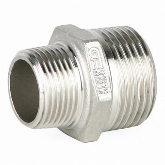 Ниппель переходной Н-Н DN 1 1/4 /DN 3/4, PN20, нерж. сталь AISI316
