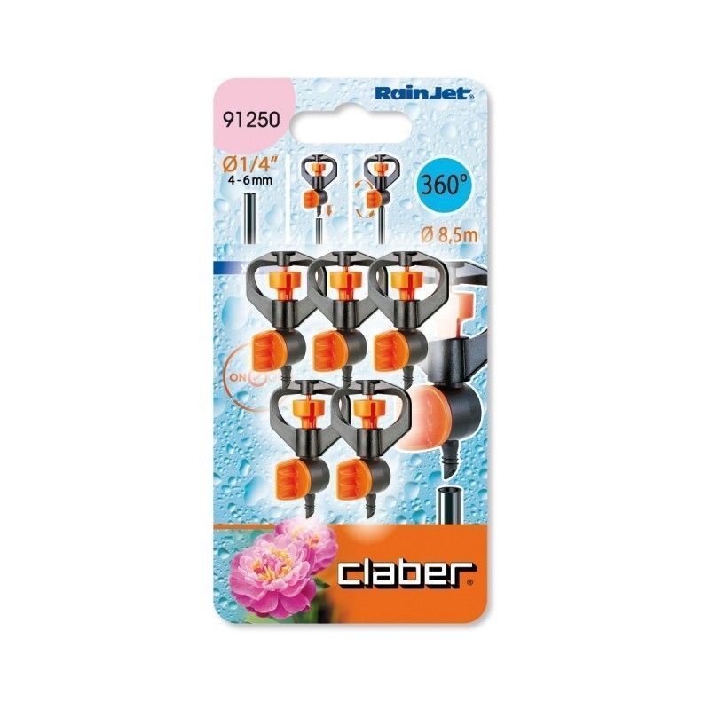 Микроразбрызгиватель импульсный с краником на 360град (5шт), BL