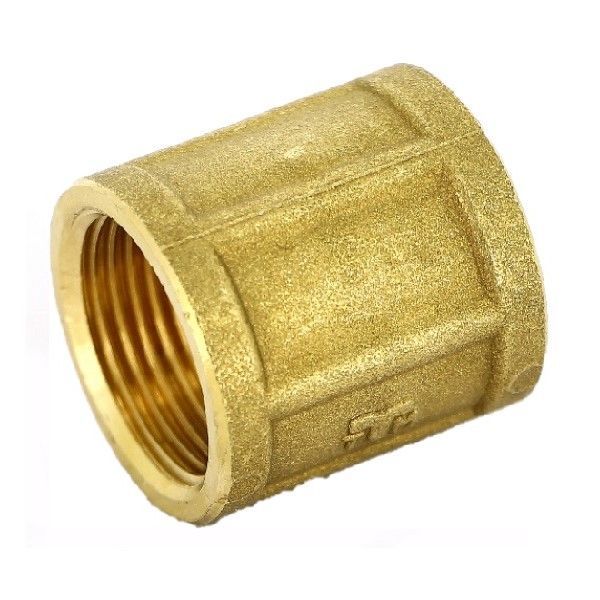 Муфта ВВ 2х2 (латунь) Tiemme