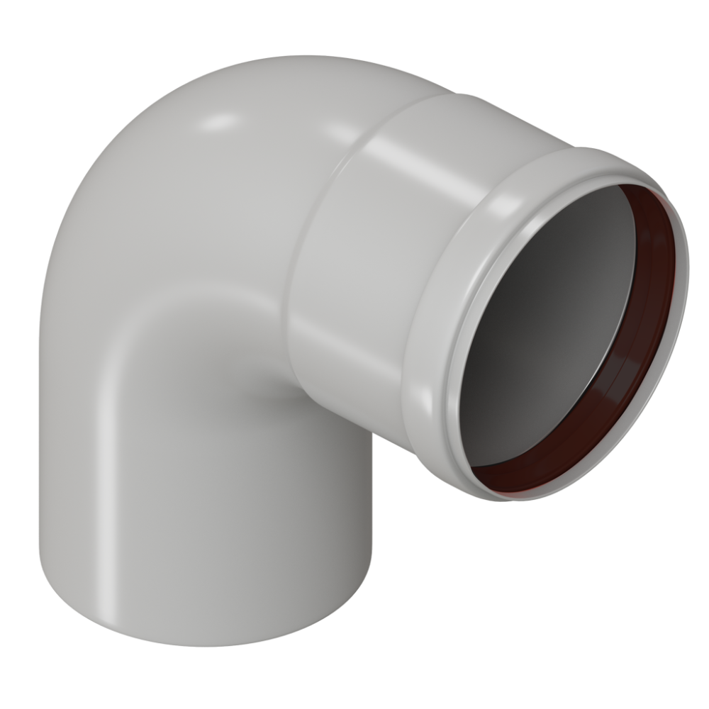 Отвод конденсационный угол 90° DN80, KRATS  